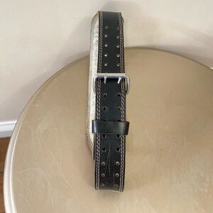 Vintage Gold's Gym Padded Leather Belt